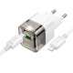 СЗУ Type-C to iPhone Lightning Hoco C131A 3A/1USB/QC3.0/PD30W бело-черный 1м (21) - фото 1