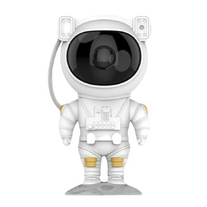 Ночник-проектор звездного неба Космонавт от USB с пультом белый - фото