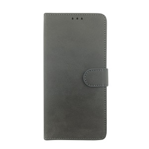 Чехол-книжка Flip Cover LEATHER Samsung S24 Ultra/S928 серый - фото