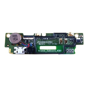 Разъем зарядки (Charger connector) Lenovo A828T, с нижней платой, микрофоном и вибромотором - фото