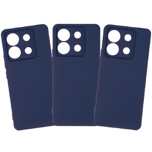 Накладка FULL Liquid Silicone Case Xiaomi Redmi Note 14 Pro 5G/Poco X7 Midnight blue - фото