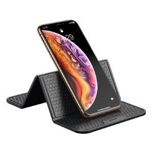 Автодержатель коврик Baseus Folding Bracket Antiskid Pad SUWNT-01 (на приборную панель) черный - фото