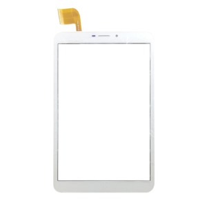 Сенсор (Touchscreen) для планшета Bravis NB85 3G IPS, 204*120 мм, белый, с рамкой,  тип 2, 51 pin - фото