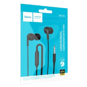 Hands Free 3.5 Hoco M124 черные 1,2м - фото