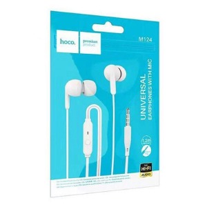 Hands Free 3.5 Hoco M124 белые 1,2м - фото