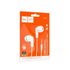 Hands Free 3.5 Hoco M121 белые 1,2м - фото