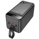 Power bank/Павербанк 90000mA Hoco J123D 3USB/QC3.0/22.5W/PD20W/LED дисплей/ліхтарик (input IP/micro/Type-C) чорний (6) - фото 2