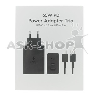 СЗУ Type-C to Type-C Samsung 1USB/15W/2PD/65W/25W (L) черный - фото