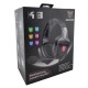 Наушники компьютерные Onikuma K8 USB/3,5(папа)+переходник 3,5(мама)-2х3,5 (папа)/LED RGB подсветка черные 2,2м - фото 1