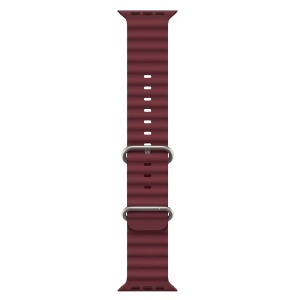 Ремешок для Apple Watch 38/40/41mm Ocean Band силиконовый бордовый (1) - фото