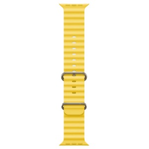 Ремешок для Apple Watch 42/44/45/49mm Ocean Band силиконовый желтый ML (6) - фото