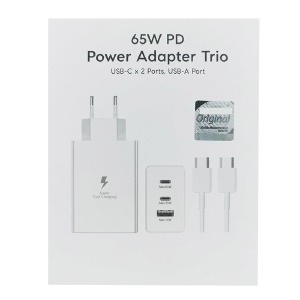СЗУ Type-C to Type-C Samsung 1USB/15W/2PD/65W/25W (L) белый - фото