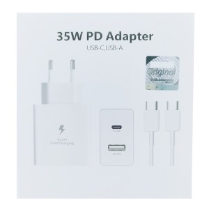 СЗУ Type-C to Type-C Samsung 1USB/15W/PD35W (L) белый - фото