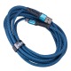 Кабель Type-C Gerlax GD-54T3 6A/QC3.0 тканевой синий 3м - фото 1