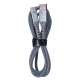 Кабель Type-C Gerlax L28T 6А/QC3.0 нейлоновый серый 1м* - фото 1