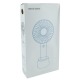 Вентилятор настольный ручной Aero Fan с аккумулятором/USB/3 режима/БЕЗ гарантии на АКБ (черный) - фото 3