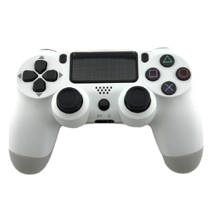 Джойстик PS4 DOUBLESHOCK 4 Bluetooth белый - фото