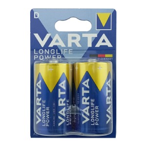 LR20 Батарейки Varta Longlife "D" щелочные по 2шт/цена за 1 бат. - фото
