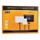 Прямоугольная LED-селфи лампа PL26/USB держатель для телефона/без подставки/пульт на проводе - фото 1