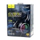 Наушники компьютерные Hoco ESD03 USB/2x3.5/LED RGB подсветка черные 2м - фото 1