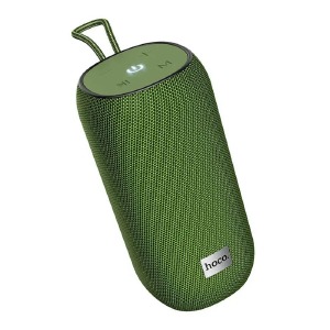 Колонка Hoco HC10 5W/BT5.0/USB/microSD/FM/1200mAh/TWS/IPX5 18х9х9см темно-зеленая - фото