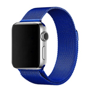 Ремешок для Apple Watch 42/44/45/49mm Миланская петля электрик - фото