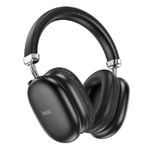 Hands Free большие Bluetooth Hoco W35 Max Joy BT5.3/TFcard/AUX/mic/800mAh/Airpods Pro Max design черный (40) - фото