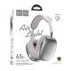 Hands Free большие Bluetooth Hoco W35 Air Triumph BT5.3/TFcard/AUX/mic/400mAh/Airpods Pro Max design серый - фото 1