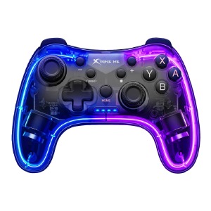 Игровой контроллер геймпад XTRIKE GP-52 BT4.0+EDR/RGB/PC/Android/IOS/Nintendo/PS3-PS4 Slim/800mAh черный - фото