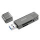 Card-reader Универсальный All in one Hoco HB39 3.0 SD/TF/USB/PD/QC3.0 серый - фото 2
