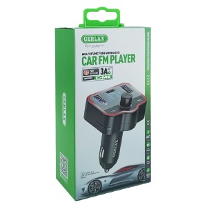 FM модулятор Gerlax GC-M9 12-24V/5A/2USB/PD/MicroSD/BT5.0/RGB/LCD дисплей черный - фото