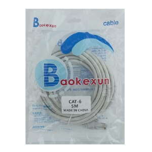 LAN кабель интернет 5м cat6e серый - фото