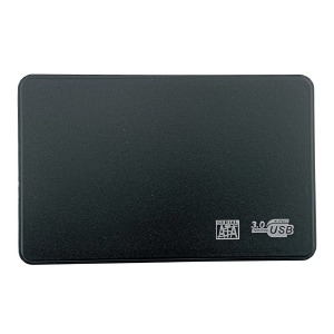 Внешний карман Sata HDD\SSD 2.5", USB 3.0 металл+кабель черный - фото