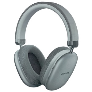 Hands Free большие Bluetooth Gerlax GH-39 BT5.3/TFcard/AUX/Pro max style серебро - фото