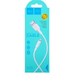 Кабель iPhone Lightning Hoco X25 белый 1м (30) - фото