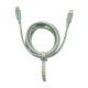 Кабель Type-C to Type-C Gerlax L40T 60W/QC3.0 силиконовый мятный 1,5м - фото 1
