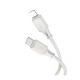 Кабель iPhone PD Type-C to Lightning Hoco X101 2.4A/27W силиконовый серый 1м (30) - фото 1