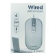 Компьютерная мышка проводная USB Gembird MUS-4B-06-WS 4 кнопки/800-1200DPI  бело-серая 1,35м - фото 1