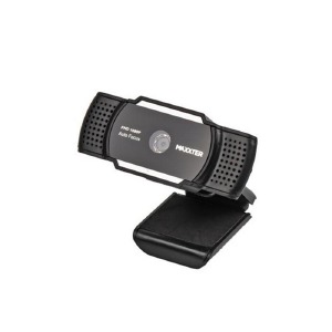 Веб-камера Maxxter WC-FHD-AF-01 Full HD/5Mpx/Mic/трипод черная 1,5м - фото
