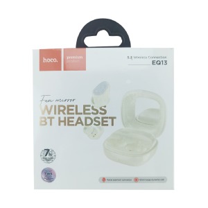 Hands Free Bluetooth Hoco EQ13 TWS/BT5.3/40mah/400mah молочные (14) - фото