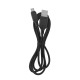 Кабель microUSB Hoco X90 2.4A силиконовый черный 1м (37) - фото 1