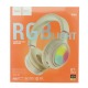 Hands Free большие Bluetooth Hoco W48 RGB/BT5.3/TFcard/AUX/mic/400mAh молочный - фото 1
