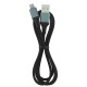Кабель iPhone Lightning Hoco X86 2.4A силиконовый черный 1м (36) - фото 1