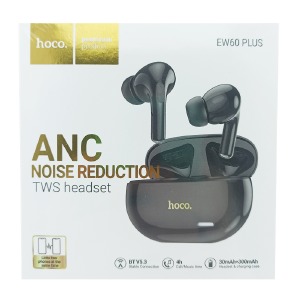 Bluetooth Air Pods Hoco EW60 plus ANC/TWS/BT5.3/30mAh/300mAh черные (20) - фото
