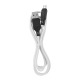 Кабель microUSB Hoco X90 2.4A силиконовый белый 1м (37) - фото 1