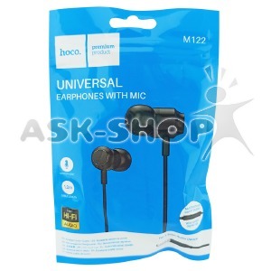 Hands Free 3.5 Hoco M122 черные 1,2м - фото