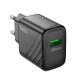 Блочек USB Hoco CS21A 1USB/18W/QC3.0 черный (32) - фото 1