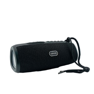 Колонка Gerlax GS-28 10W/LED/BT5.3/USB/AUX/microSD/FM/1200mAh/TWS 13x13x17см черная - фото