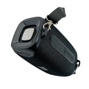 Колонка Gerlax GS-18 5W/LED/BT5.3/USB/AUX/microSD/FM/500mAh/IPX4 15x8x9см черная - фото