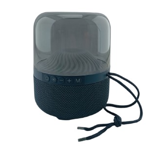 Колонка Gerlax GS-29 10W/LED/BT/USB/AUX/microSD/FM/1800mAh 13x13x17см темно-синяя - фото
